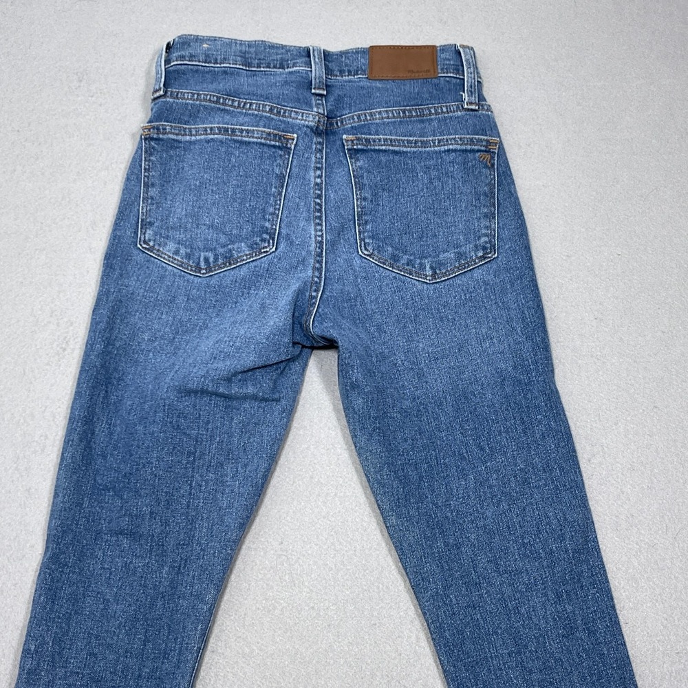 Madewell Jeans Women Size 23 10 High Rise Skinny Button Fly Blue Denim Minimal - Picture 11 of 12